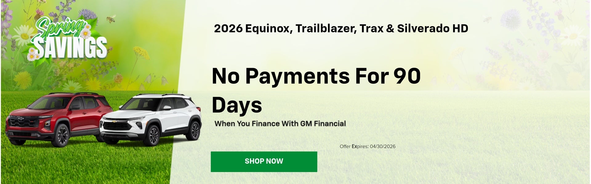 No Payments For 90 Days